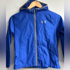 UNDER ARMOUR boys size small full
zip wind jacket